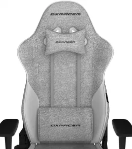 herná stolička DXRacer GLADIATOR sivo-biela látková