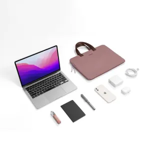 tomtoc Light-A21 Dual-color Slim Laptop Handbag, 13,5 Inch - Raspberry TOM-A21D3P1