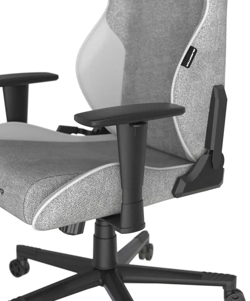 herná stolička DXRacer GLADIATOR sivo-biela látková