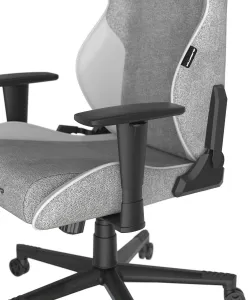 herná stolička DXRacer GLADIATOR sivo-biela látková