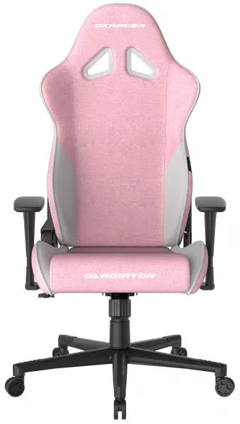 herná stolička DXRacer GLADIATOR růžovo-biela, látková