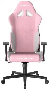 herná stolička DXRacer GLADIATOR růžovo-biela, látková