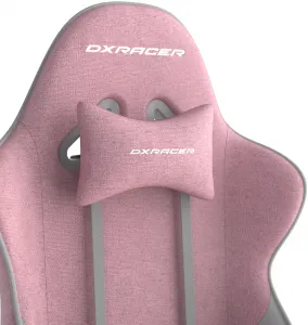 herná stolička DXRacer GLADIATOR růžovo-biela, látková
