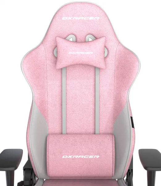herná stolička DXRacer GLADIATOR růžovo-biela, látková