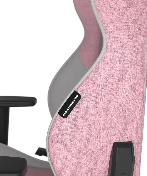 herná stolička DXRacer GLADIATOR růžovo-biela, látková