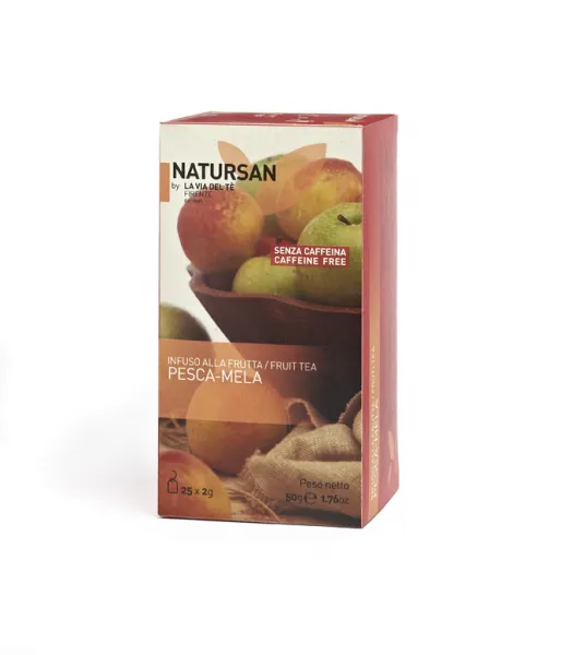 Natursan Pesca-Mela (broskyňa a jablko), čaj ovocný 25x2g