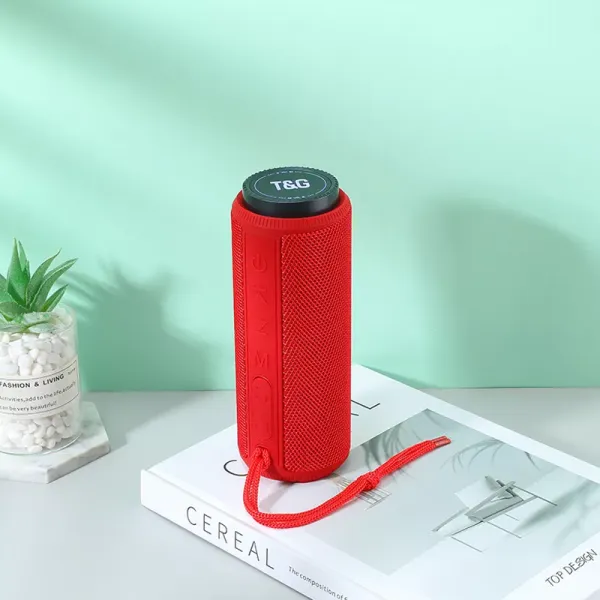 T&G Bezdrôtový HIFI prenosný reproduktor - červený