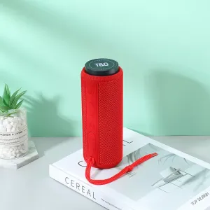 T&G Bezdrôtový HIFI prenosný reproduktor - červený