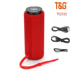 T&G Bezdrôtový HIFI prenosný reproduktor - červený