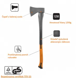 WELLHOX Pracovná sekera 1250g