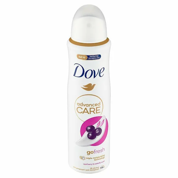 Dove Advanced Care Go Fresh Acai Berry & Waterlily Scent antiperspirant sprej 150 ml