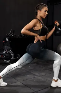 Legínovo Push-up black-white legíny Veľkosť: S