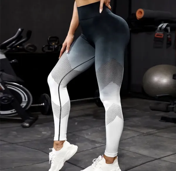 Legínovo Push-up black-white legíny Veľkosť: S