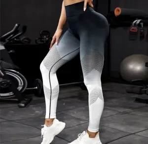 Legínovo Push-up black-white legíny Veľkosť: S