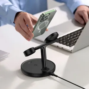 Magnetic Charging Bracket Baseus Swan 3 in 1 20W (black) Varianta: uniwersalny