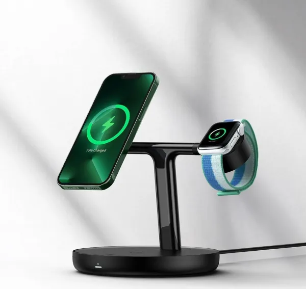 Magnetic Charging Bracket Baseus Swan 3 in 1 20W (black) Varianta: uniwersalny