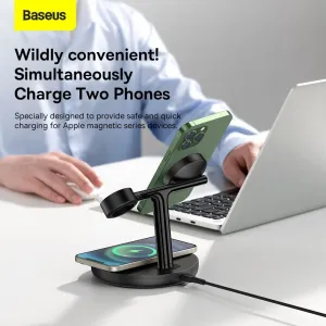 Magnetic Charging Bracket Baseus Swan 3 in 1 20W (black) Varianta: uniwersalny