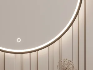 LED zrkadlo DIVISSI L | 80 cm