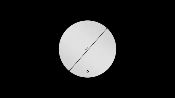 LED zrkadlo ORANDIU A | 80 cm
