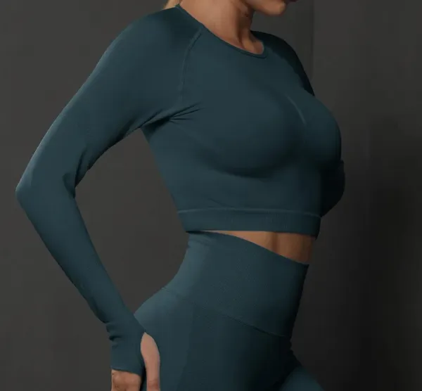 Push-up fitness set tmavo zelený Elys Veľkosť: S