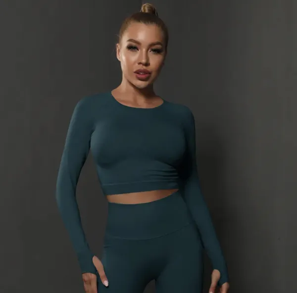 Push-up fitness set tmavo zelený Elys Veľkosť: S
