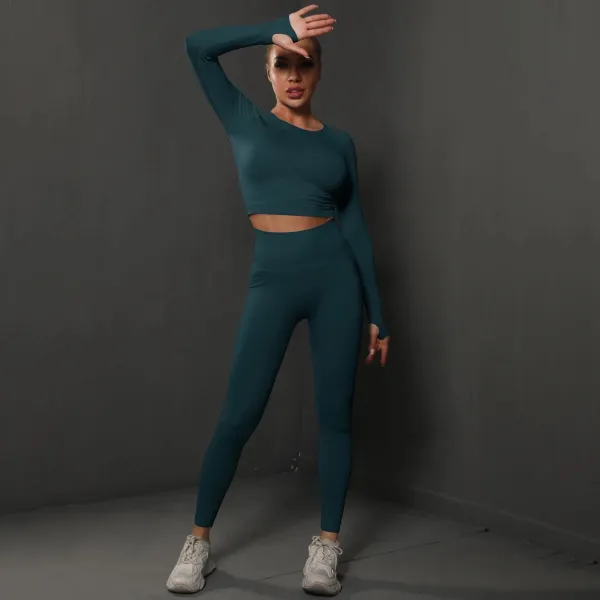 Push-up fitness set tmavo zelený Elys Veľkosť: S