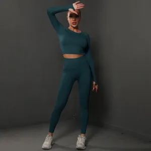 Push-up fitness set tmavo zelený Elys Veľkosť: S