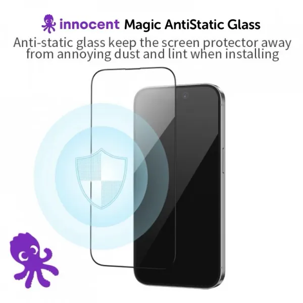 Innocent Magic AntiStatic Glass Clear iPhone 15 Plus