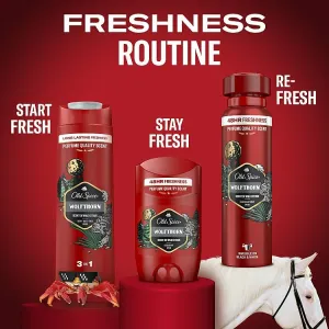Old Spice Wolfthorn Dezodorant V Spreji Pre Mužov 150ml, 48 h Sviežosť a Bez Hliníka