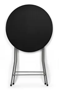 Skladací cateringový stôl GALA 80 cm čierny