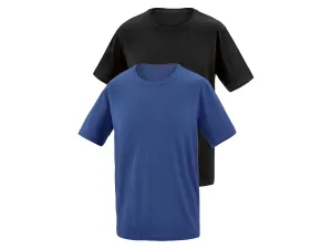 Parkside® Pánske tričko, 2 kusy (S (44/46), čierna/modrá)