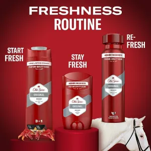 Old Spice Original Dezodorant V Spreji Pre Mužov 150ml, 48 h Sviežosť a Bez Hliníka