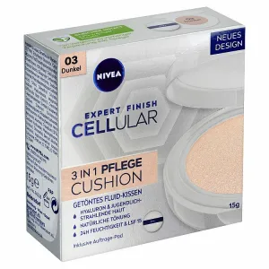 Nivea Cellular Expert Finish Ošetrujúci tónovací krém v hubke 3 v 1 03 tmavý odtieň 15 g