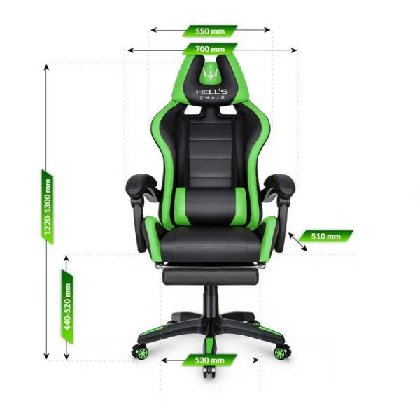 Hell´s chair Stolička Hell's Chair HC-1039 GREEN