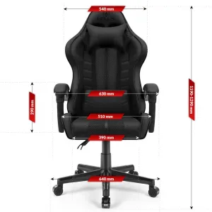 Hell´s chair Stolička Hell's Chair HC-1004 BLACK MESH