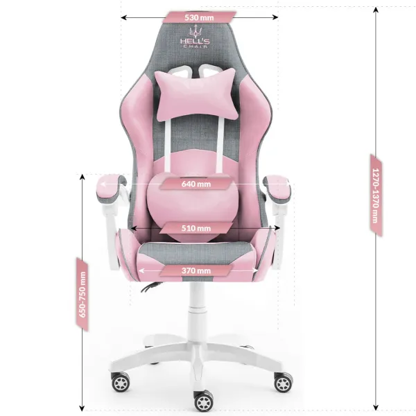Hell´s chair Stolička Hell's Chair Rainbow PINK-GRAY MESH