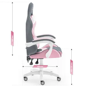 Hell´s chair Stolička Hell's Chair Rainbow PINK-GRAY MESH
