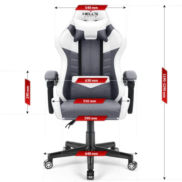 Hell´s chair Stolička Hell's Chair HC-1004 WHITE MESH