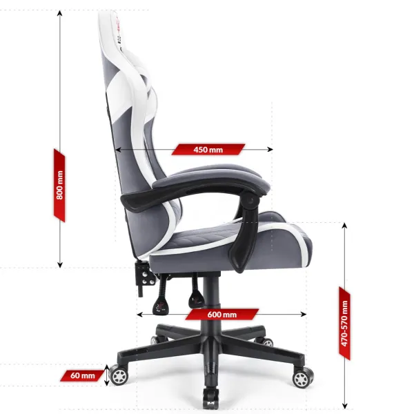 Hell´s chair Stolička Hell's Chair HC-1004 WHITE MESH