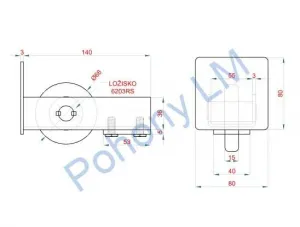 Samonosný systém 80x80 do 5m zinkovaný