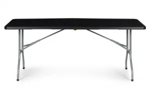 Wellhox Záhradný skladací banketový stôl 153 cm - čierny