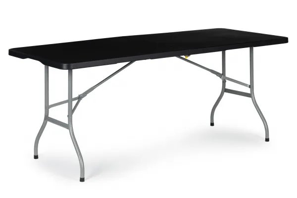 Wellhox Záhradný skladací banketový stôl 153 cm - čierny