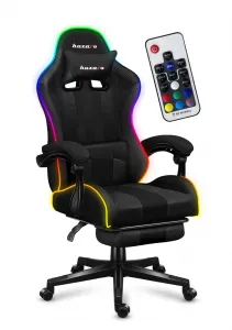 JAKS Herné kreslo polohovateľné otočné Huzaro Force 4.7 RGB Mesh čierne