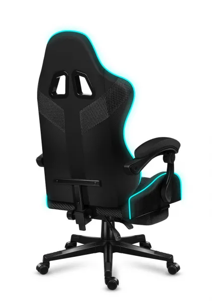 JAKS Herné kreslo polohovateľné otočné Huzaro Force 4.7 RGB Mesh čierne