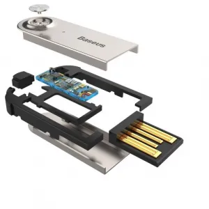 Baseus USB, AUX Bluetooth 5.0 audio adaptér (čierny) 018738