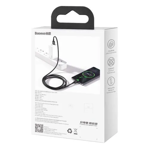 Kábel USB na USB-C Baseus Superior Series, 66 W, 2 m (čierny) 026623