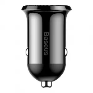 Baseus Grain Pro 2x USB 4,8A nabíjačka do auta (čierna) 025368