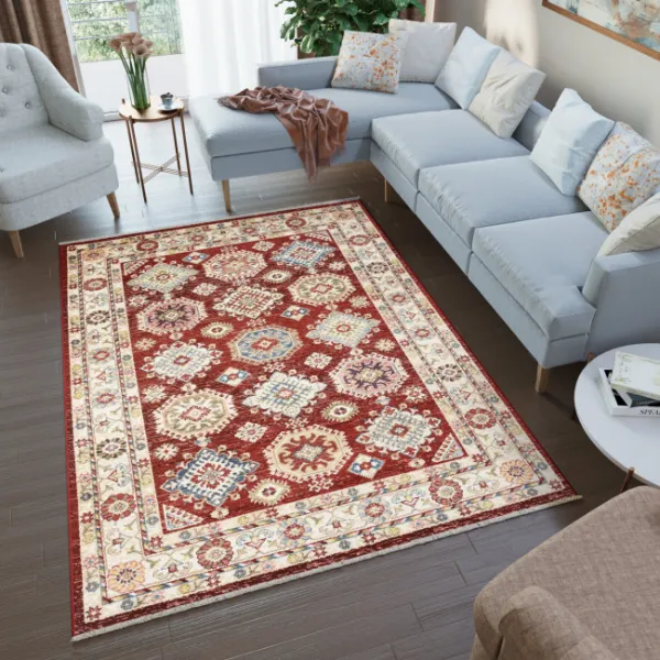 DECOREUM Koberec EF60B RIVIOLI červená Rozmery (v): 120x170