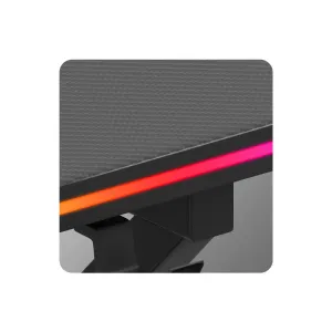 JAKS Herný stôl s led osvetlením Hero 1.7 RGB čierny