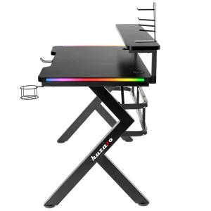 JAKS Herný stôl s led osvetlením Huzaro Hero 5.0 RGB